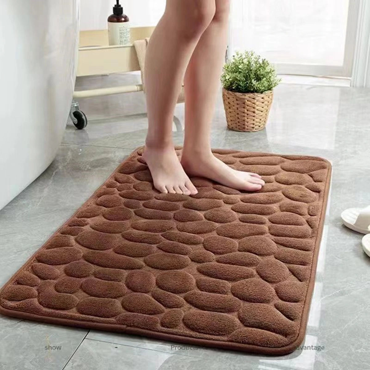 Eco-Friendly Non-Slip Bathroom Rug