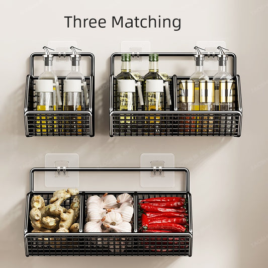 Punch-Free Multi-Functional Hanging Rack For Kitchen
